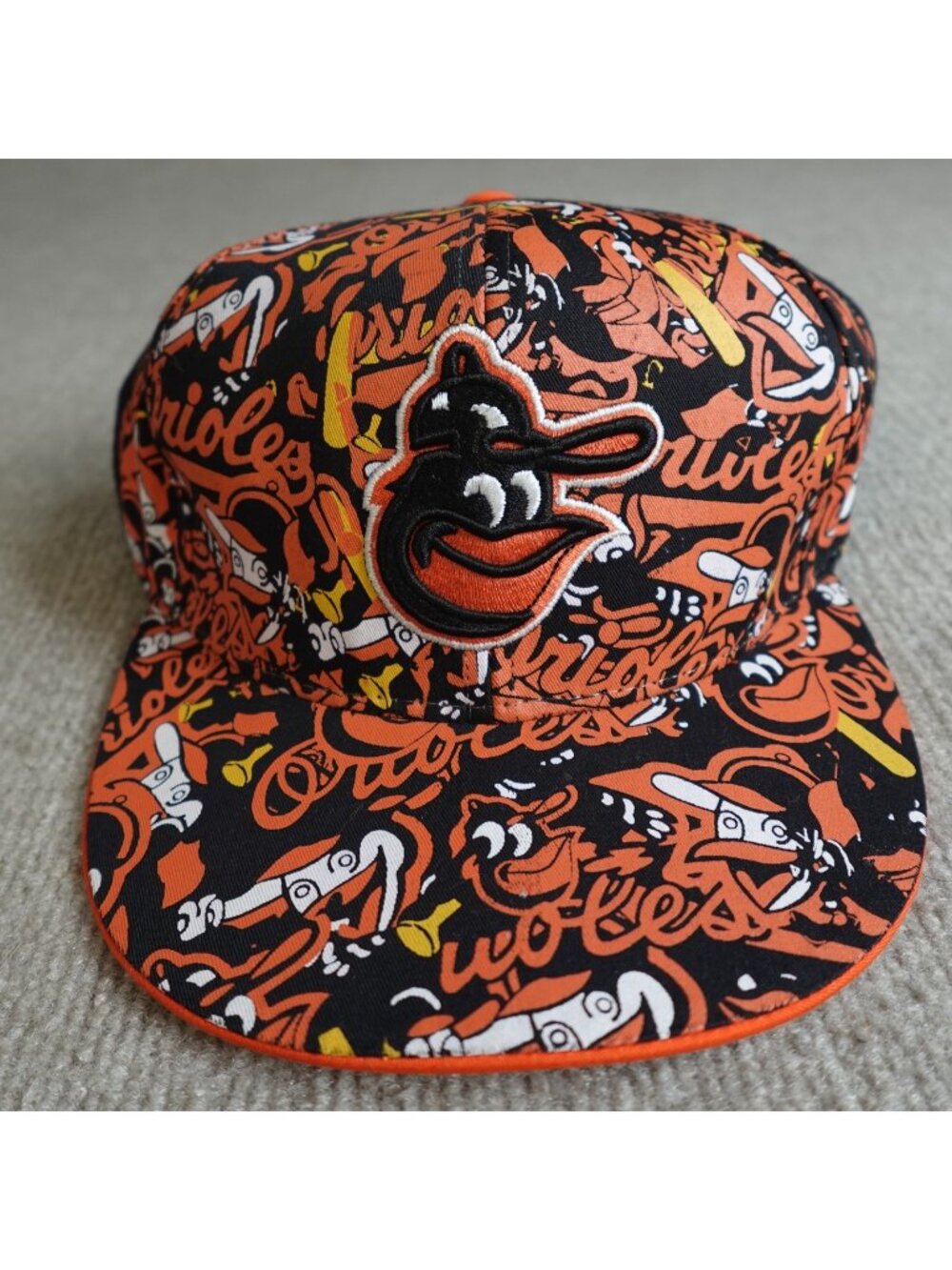 Baltimore Orioles Hat Black Fitted 7 1/4 Cooperstown Blockhead